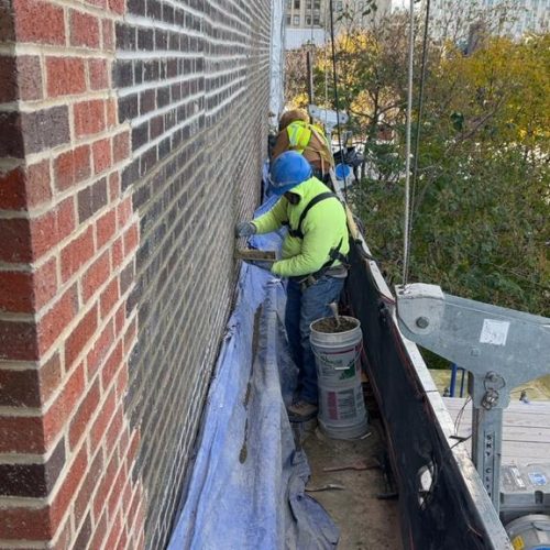 Residential construction site in New York City