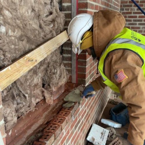 Experienced builders handling foundation work