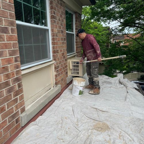 Interior renovation with drywall and plaster finishing