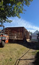 wooden work at some location